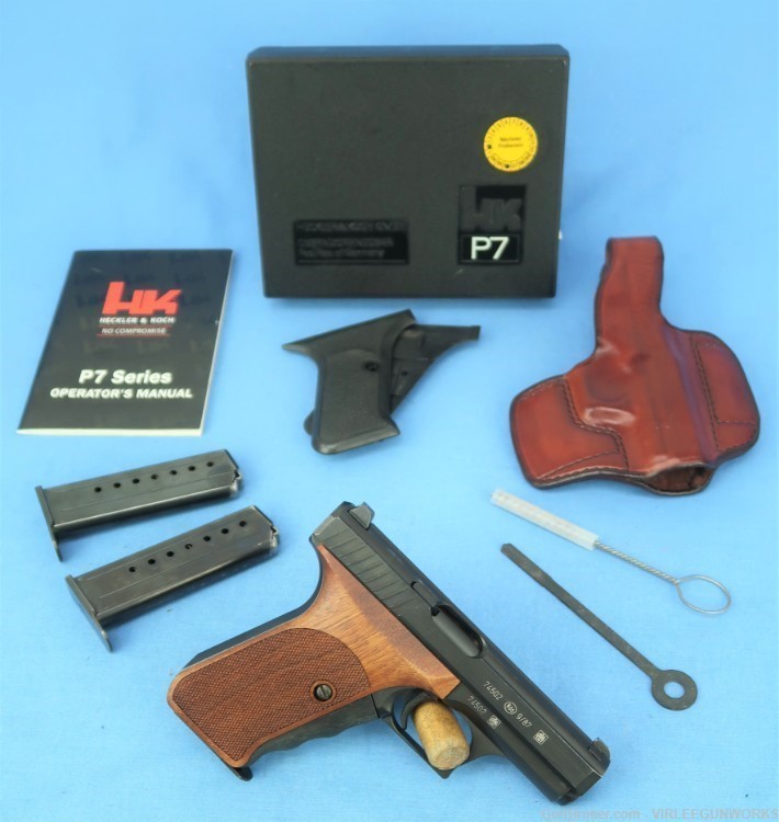 Heckler Koch HK P7 PSP 9mm German Grade A Cased 1987-img-0