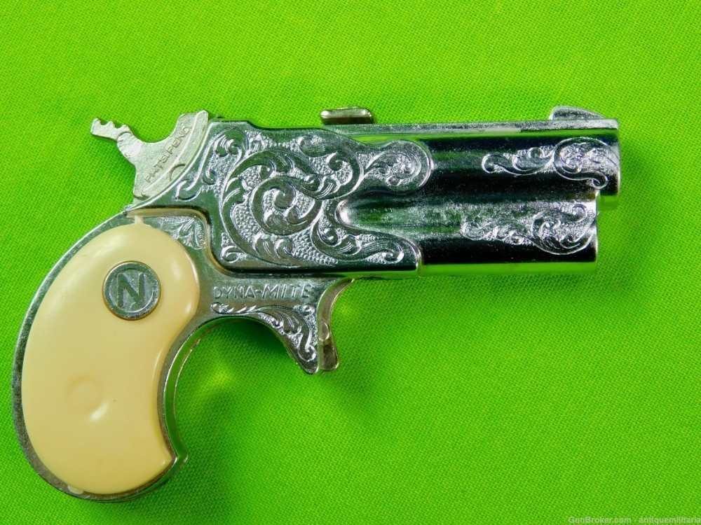 Vintage US 1960s Nichols Dyna-Mite Toy Cap Gun Derringer-img-2