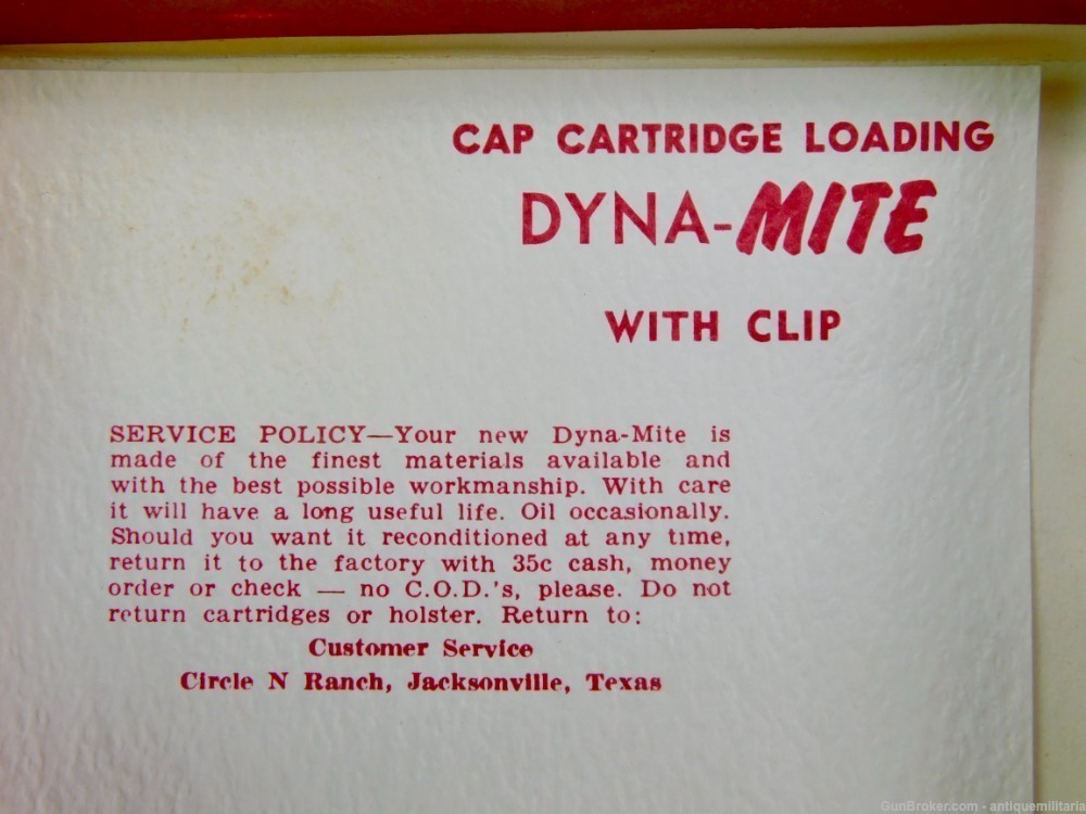 Vintage US 1960s Nichols Dyna-Mite Toy Cap Gun Derringer-img-15