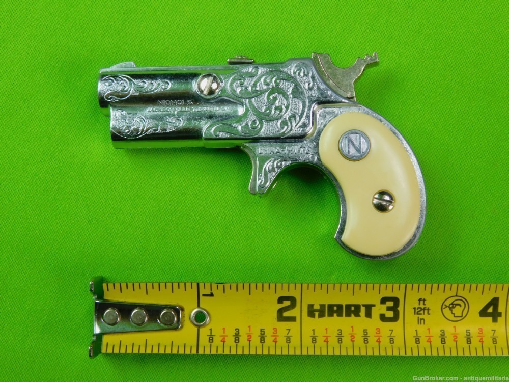 Vintage US 1960s Nichols Dyna-Mite Toy Cap Gun Derringer-img-14