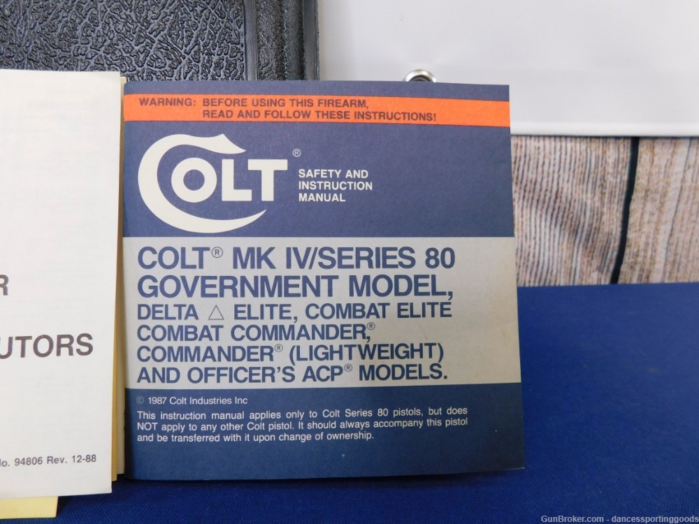 RARE! 1989 1 of 1,000 Colt Delta Elite First Edition 10mm 5" BBL-img-5
