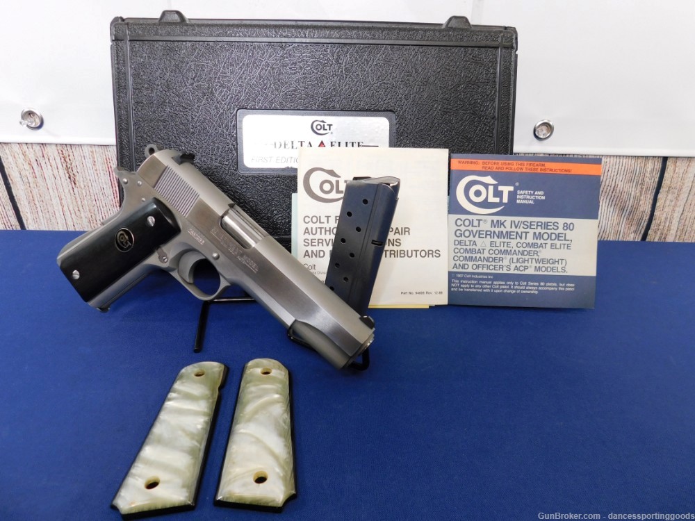 RARE! 1989 1 of 1,000 Colt Delta Elite First Edition 10mm 5" BBL-img-0