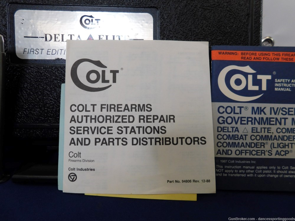 RARE! 1989 1 of 1,000 Colt Delta Elite First Edition 10mm 5" BBL-img-4