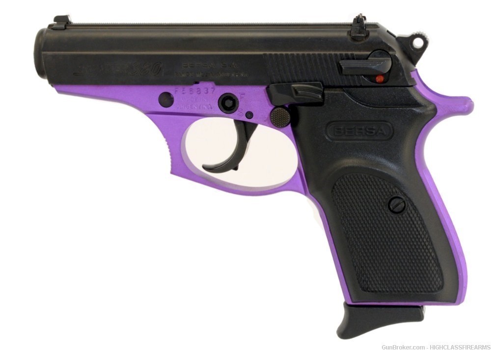 Bersa Thunder 380 ACP 3.5" Purple Compact 380acp Conceal Pistol DuoTone-img-0