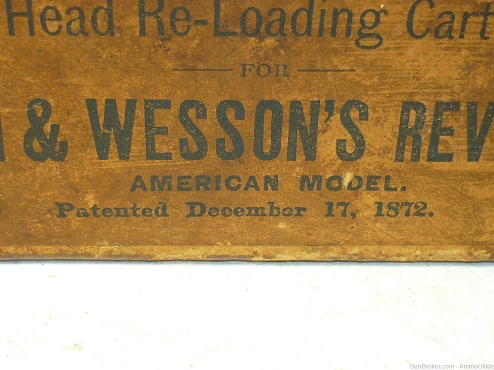 1rd - ORIGINAL AMMO - 1880s - 44 S&W American - US Cart Co - Model 3-img-27