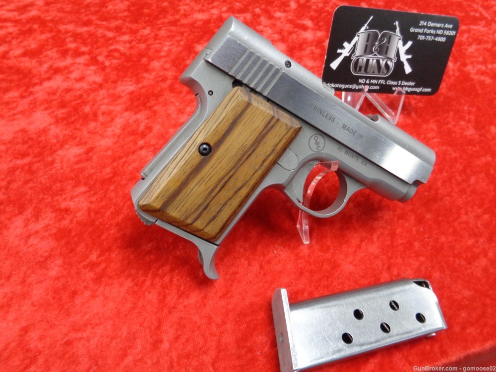 OMC Backup 380 ACP Stainless Steel Semi Auto Carry 2 Mag PRE AMT WE TRADE-img-10