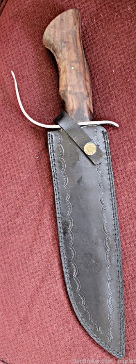 Damascus S GUARD BOWIE Knife -img-4