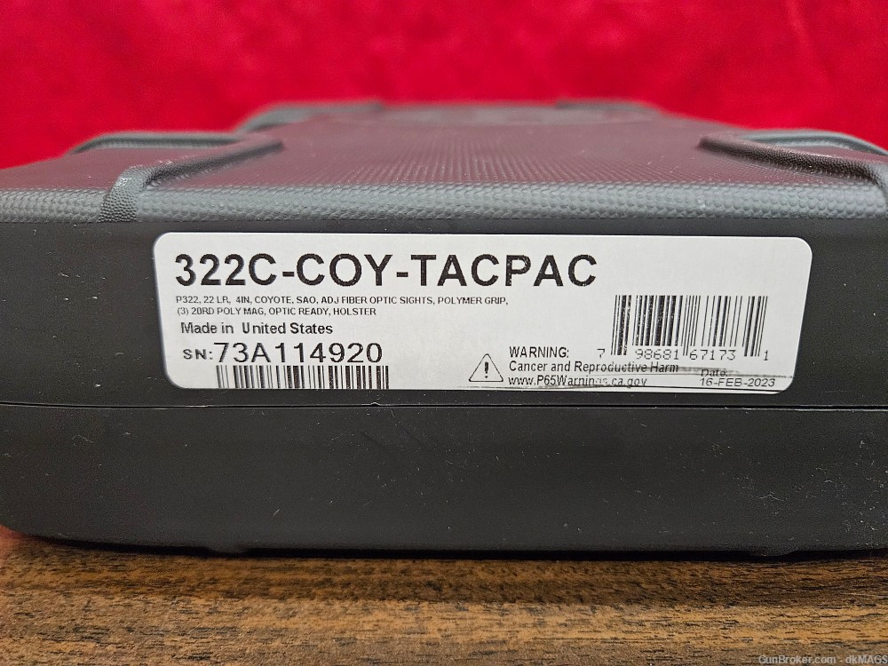 Sig Sauer P322 Coyote Tan TacPac .22LR Optic Ready 322C-COY-TACPAC -img-19