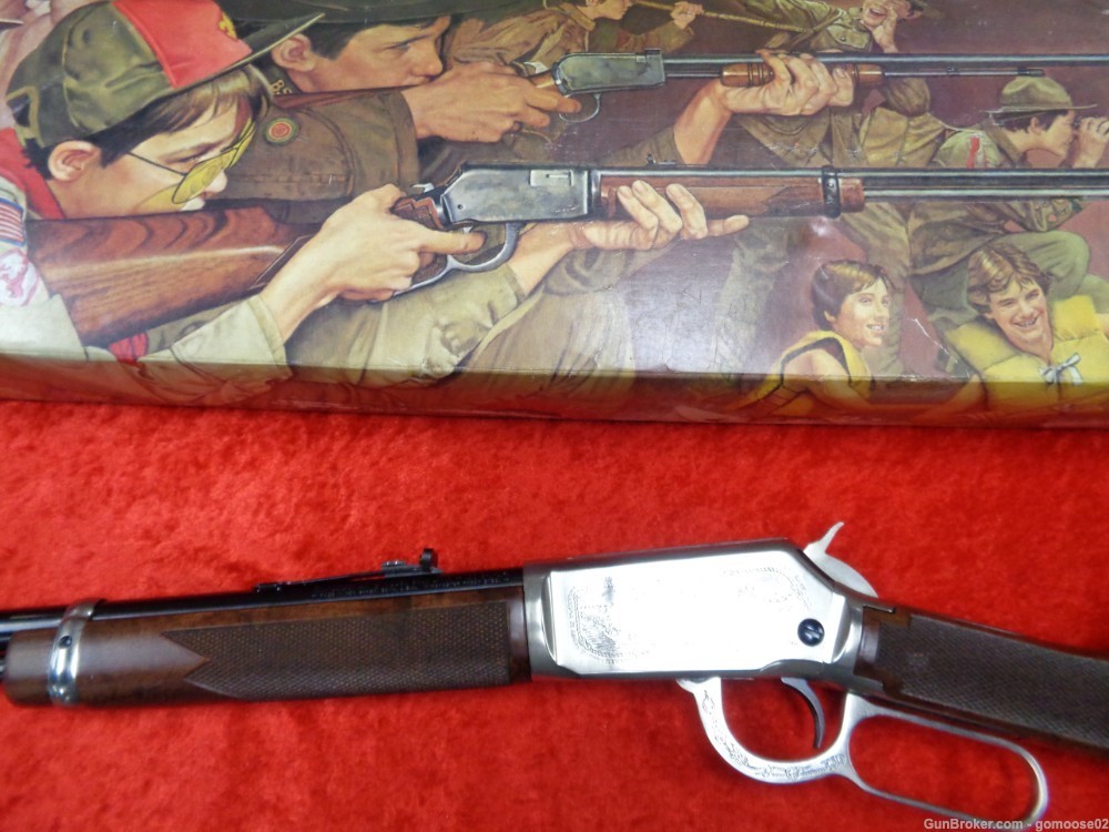 WINCHESTER Model 9422 BOY SCOUT Commemorative High Grade Wood 94 22 I TRADE-img-38
