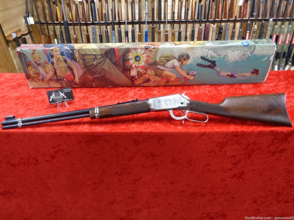 WINCHESTER Model 9422 BOY SCOUT Commemorative High Grade Wood 94 22 I TRADE-img-54
