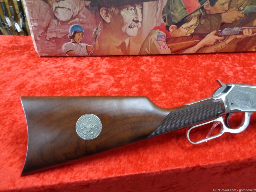 WINCHESTER Model 9422 BOY SCOUT Commemorative High Grade Wood 94 22 I TRADE-img-2