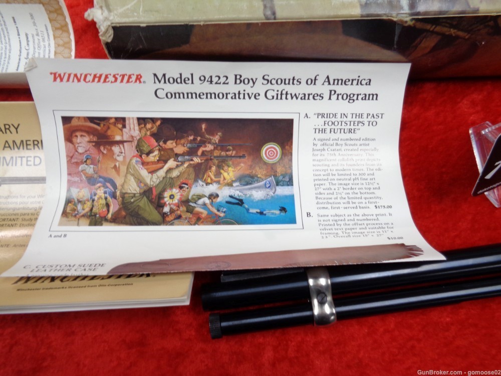 WINCHESTER Model 9422 BOY SCOUT Commemorative High Grade Wood 94 22 I TRADE-img-47