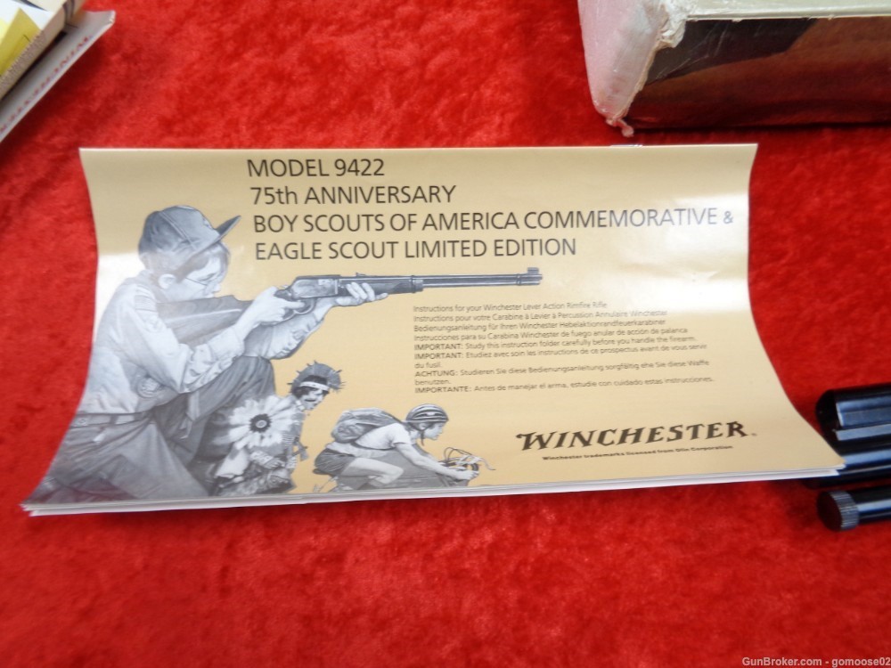 WINCHESTER Model 9422 BOY SCOUT Commemorative High Grade Wood 94 22 I TRADE-img-45