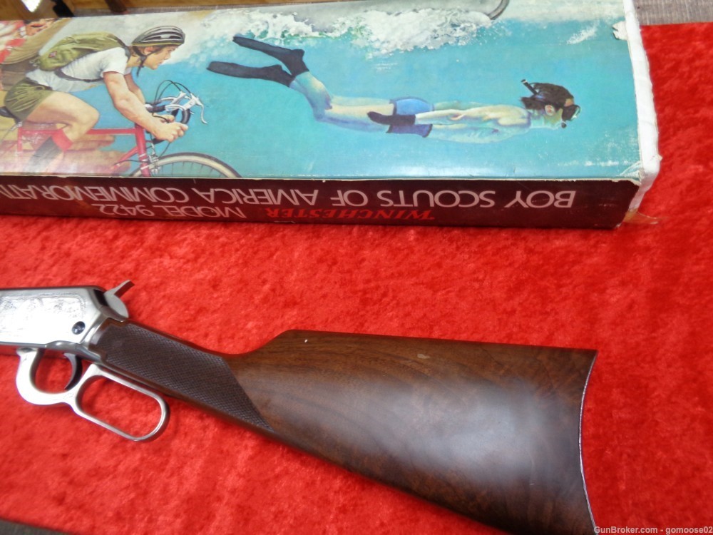 WINCHESTER Model 9422 BOY SCOUT Commemorative High Grade Wood 94 22 I TRADE-img-44