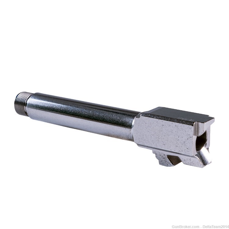 Match Grade - Glock 19 Compatible Threaded Barrel - Polished Clear PVD-img-2