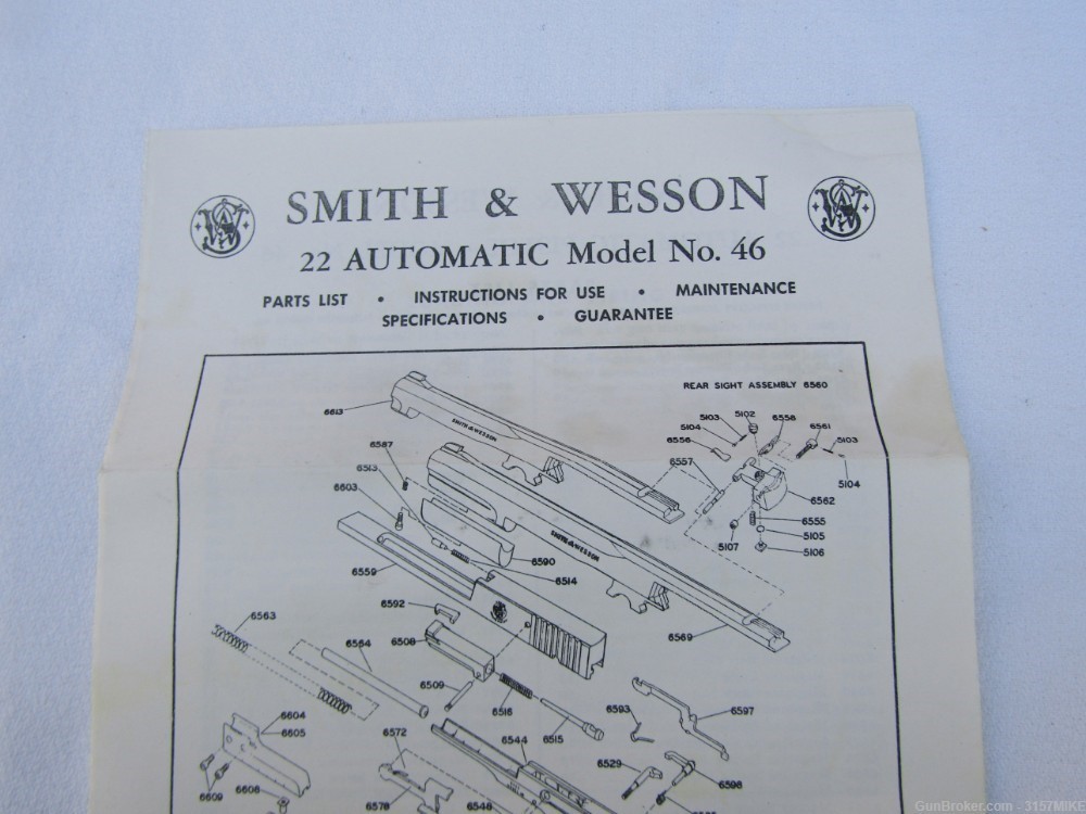 Smith & Wesson Model 46 .22 Rimfire Single Action Target, .22LR, 5" Barrel-img-33