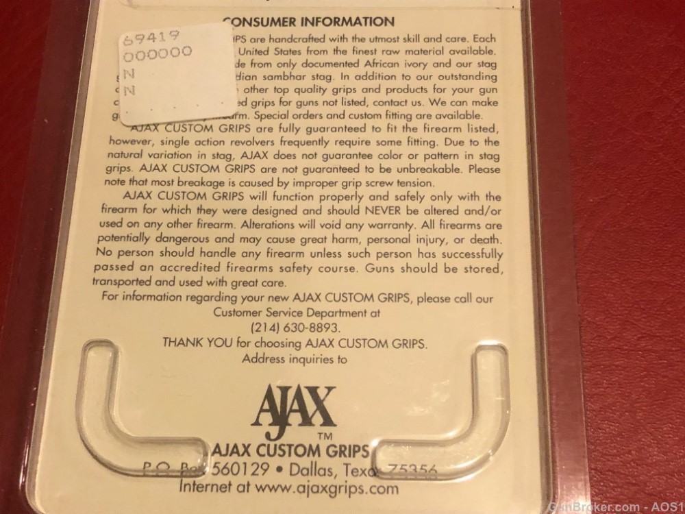 Ajax Grips Ivory Polymer Colt 1911 U.S.M.C. SEMPER FIDELIS NOS-img-10