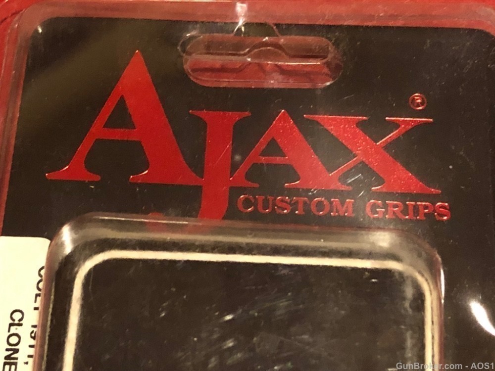 Ajax Grips Ivory Polymer Colt 1911 Scrimshaw ARMY NOS-img-13