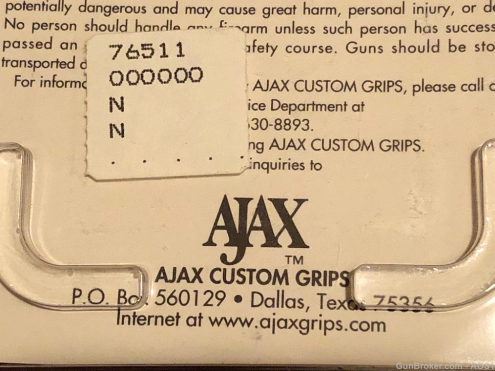 Ajax Grips Ivory Polymer Colt 1911 Scrimshaw ARMY NOS-img-10