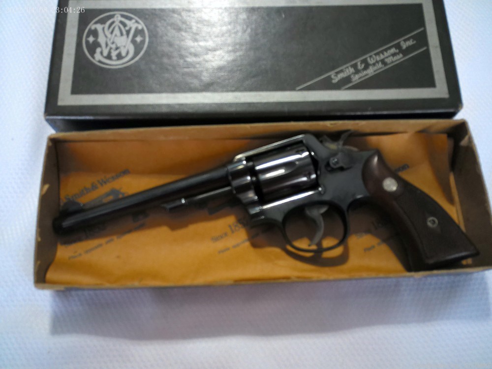 Smith & Wesson Model 10-5 .38 M&P, .38 Spl, 6" pinned & tapered barrel-img-32