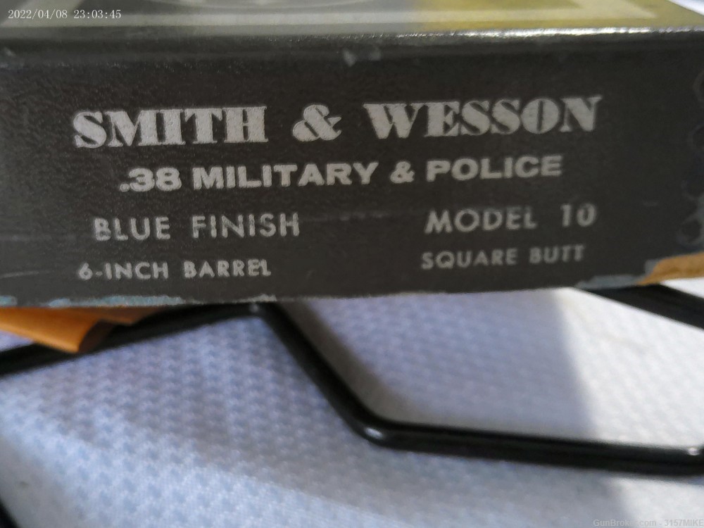 Smith & Wesson Model 10-5 .38 M&P, .38 Spl, 6" pinned & tapered barrel-img-31
