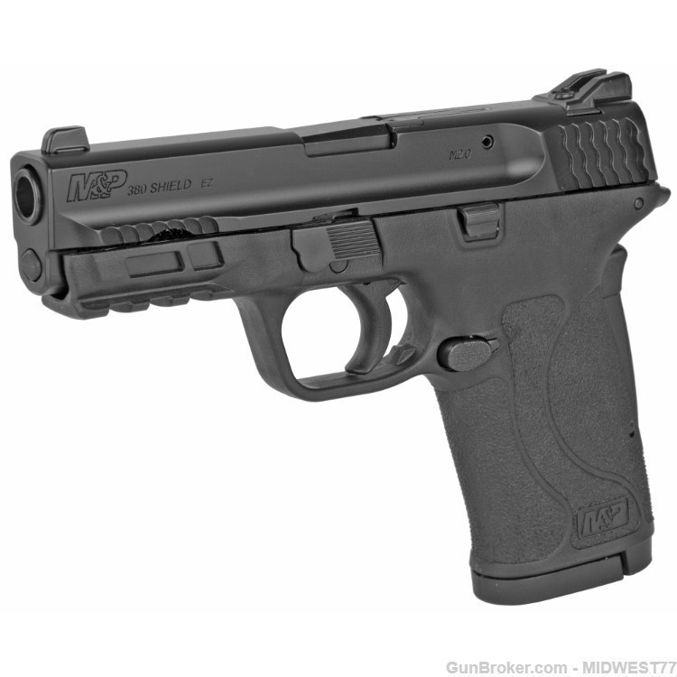 Smith & Wesson 180023 M&P Shield EZ 380 ACP 3.68" 8+1 Black Armornite Stain-img-0