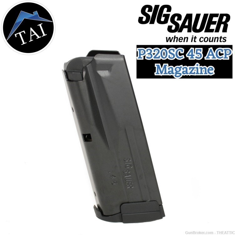 Sig Sauer P250 P320 SC Subcompact 45 ACP 6 Round Magazine MAG-MOD-SC-45-6-img-0