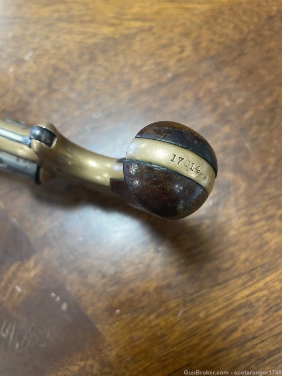 Colt 1871 Open Top Revolver 22 Caliber Brass Frame -img-2