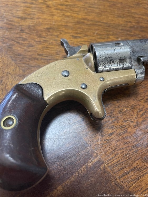 Colt 1871 Open Top Revolver 22 Caliber Brass Frame -img-13