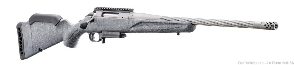 Ruger American Rifle Gen 2 - 243 Win - 20" Spiral Fluted Barrel - Gray-img-2
