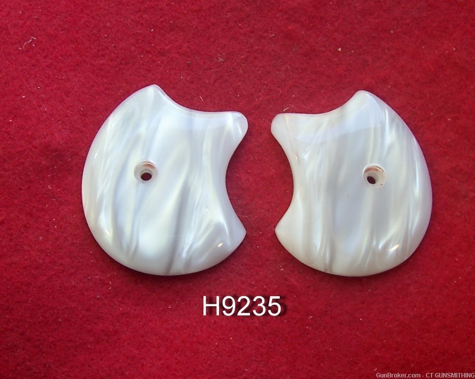 Kirinite White Pearl Grips for High Standard Model Derringers! -img-1