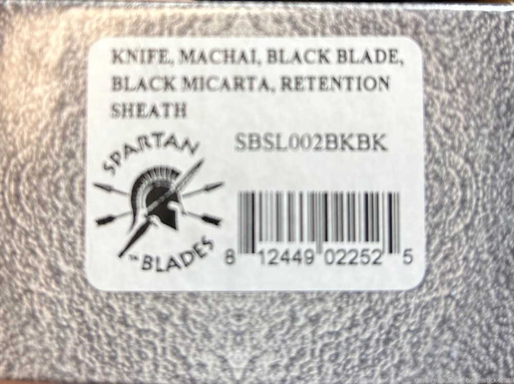Spartan Blades Machai Fixed Blade - Black Micarta-img-1