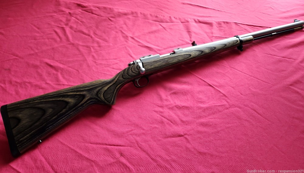 HOLY GRAIL RARE RUGER M77 /50 ALL WEATHER BLACK POWDER .50 CAL SS LAMINATE -img-0