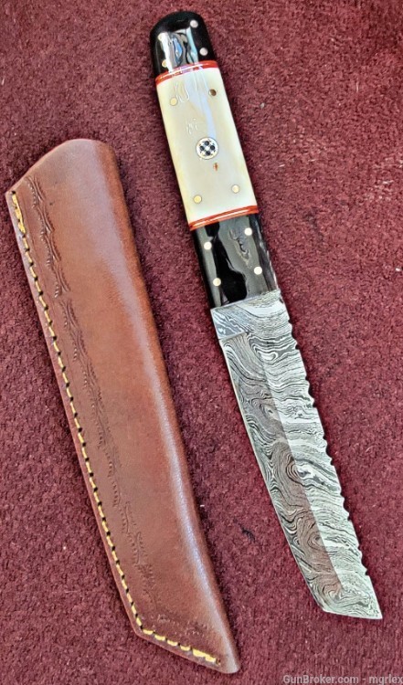 Damascus TANTO Design knife -img-2