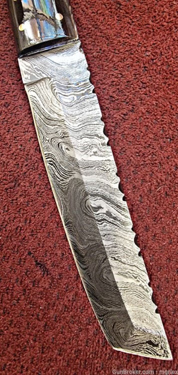 Damascus TANTO Design knife -img-3