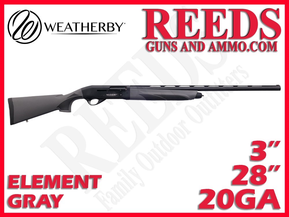 Weatherby Element Synthetic Gray 20 Ga 3in 28in ESN2028PGM-img-0