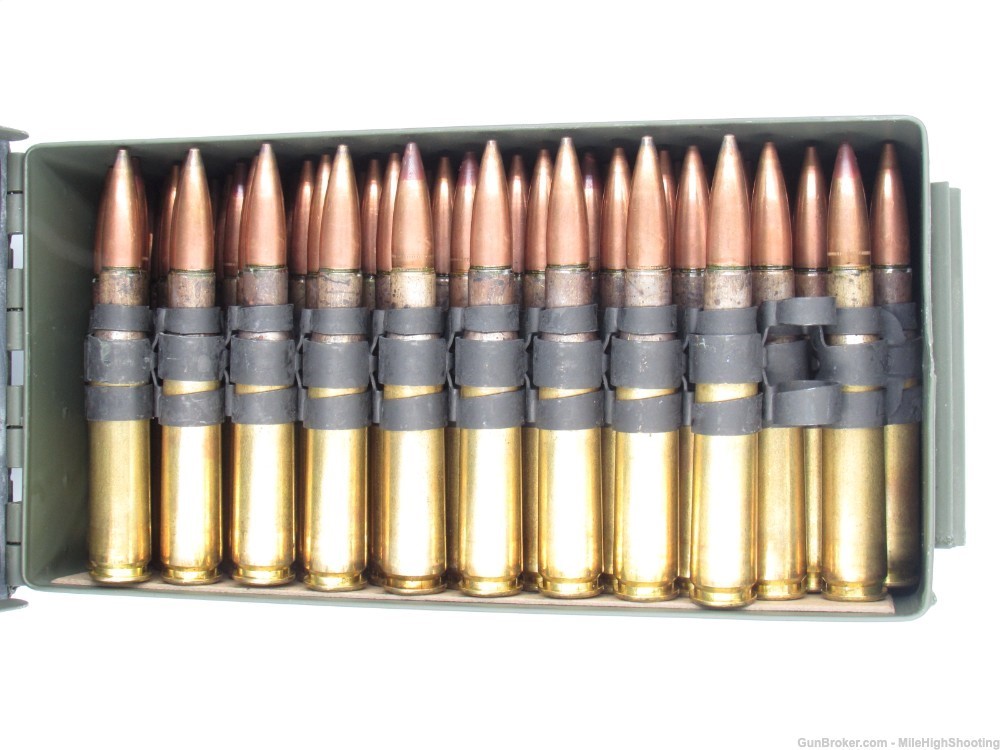 NOS 100 Rounds of LINKED Lake City .50 BMG 4:1 M33 Ball / M17 Tracer -img-3