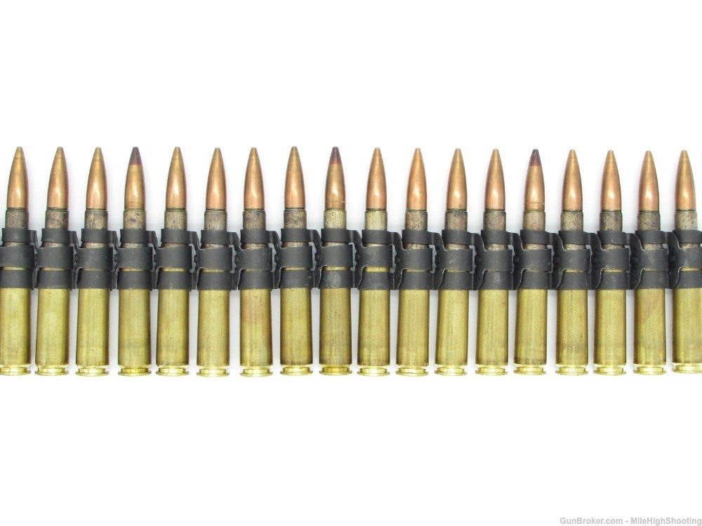 NOS 100 Rounds of LINKED Lake City .50 BMG 4:1 M33 Ball / M17 Tracer -img-4