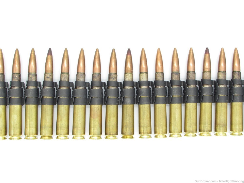 NOS 100 Rounds of LINKED Lake City .50 BMG 4:1 M33 Ball / M17 Tracer -img-5