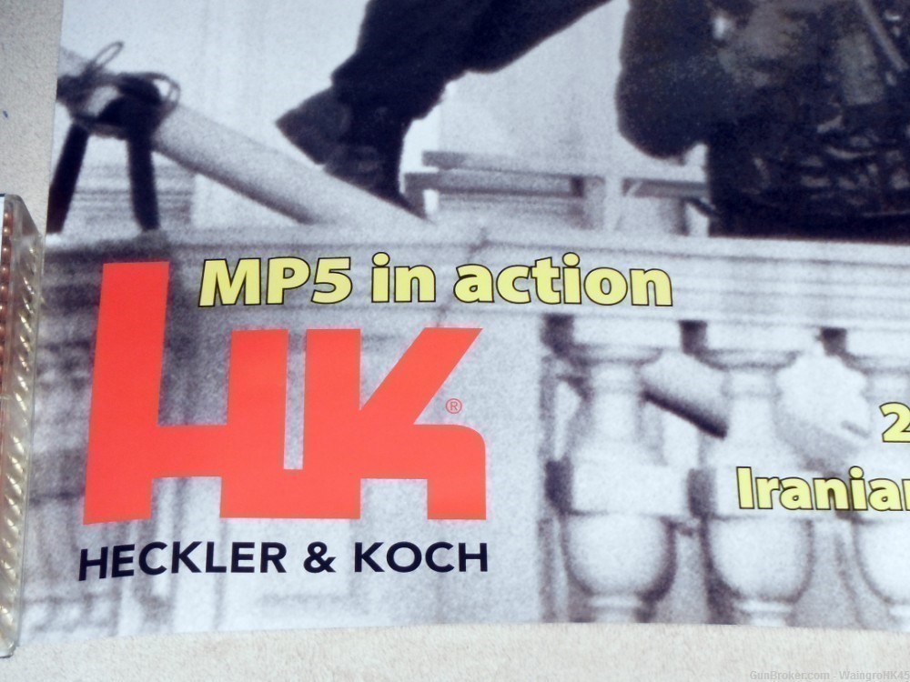HECKLER & KOCH HK OPERATION NIMROD SAS RAID POSTER - HK MP5SD -HK MP5K --img-7