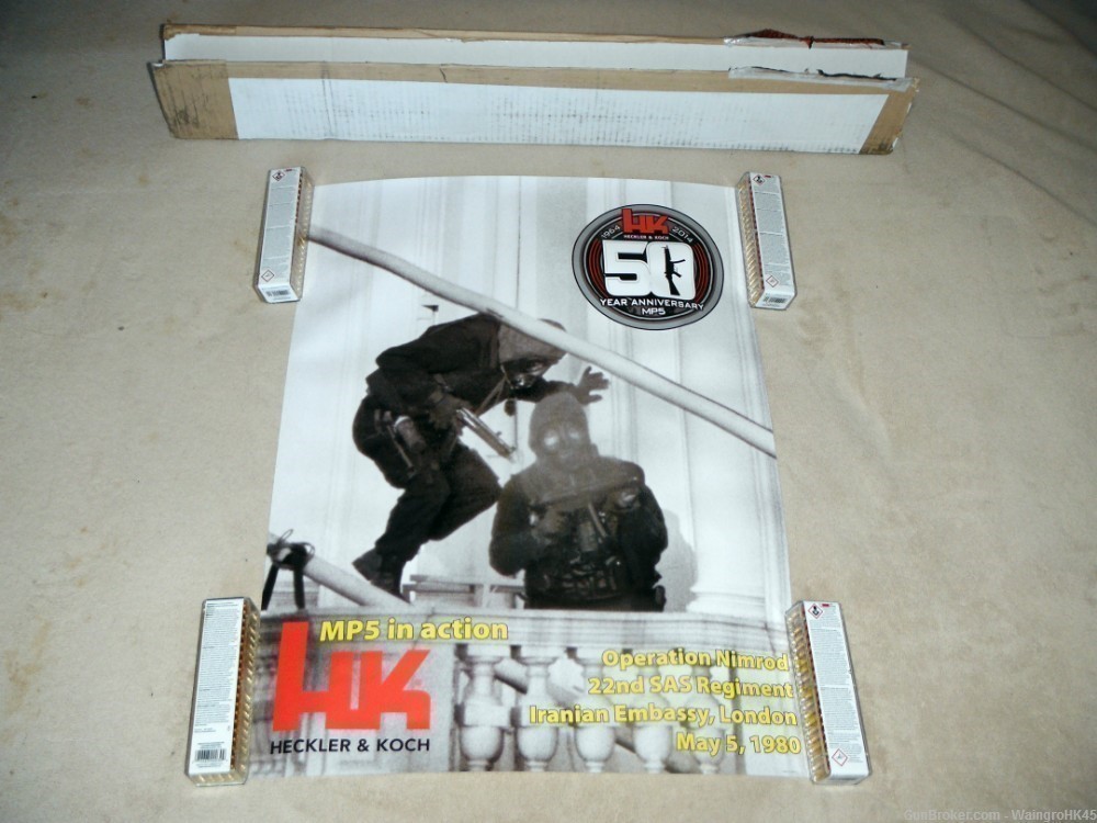 HECKLER & KOCH HK OPERATION NIMROD SAS RAID POSTER - HK MP5SD -HK MP5K --img-3