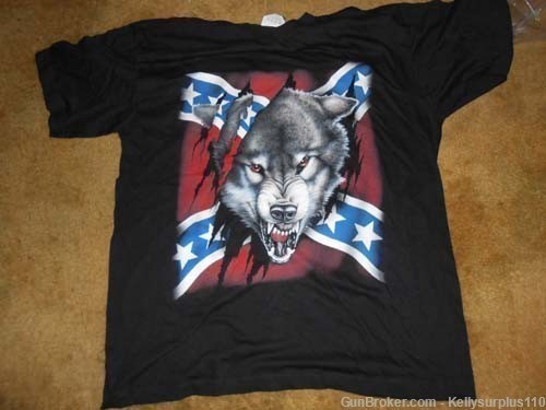  Confederate Wolf T-Shirt - Size L-img-0