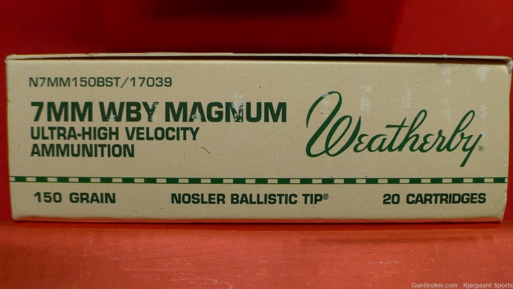 7mm Wby Mag Weatherby 150gr Nosler Ballistic Tip 20rd-img-0