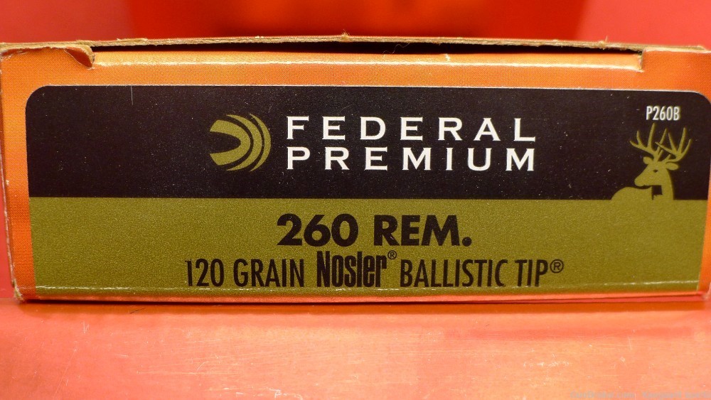 260 Rem Federal Premium 120gr Nosler Ballistic Tip 18rd-img-0