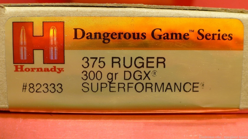 375 Ruger Hornady Superperformance 300gr DGX 20rd-img-0