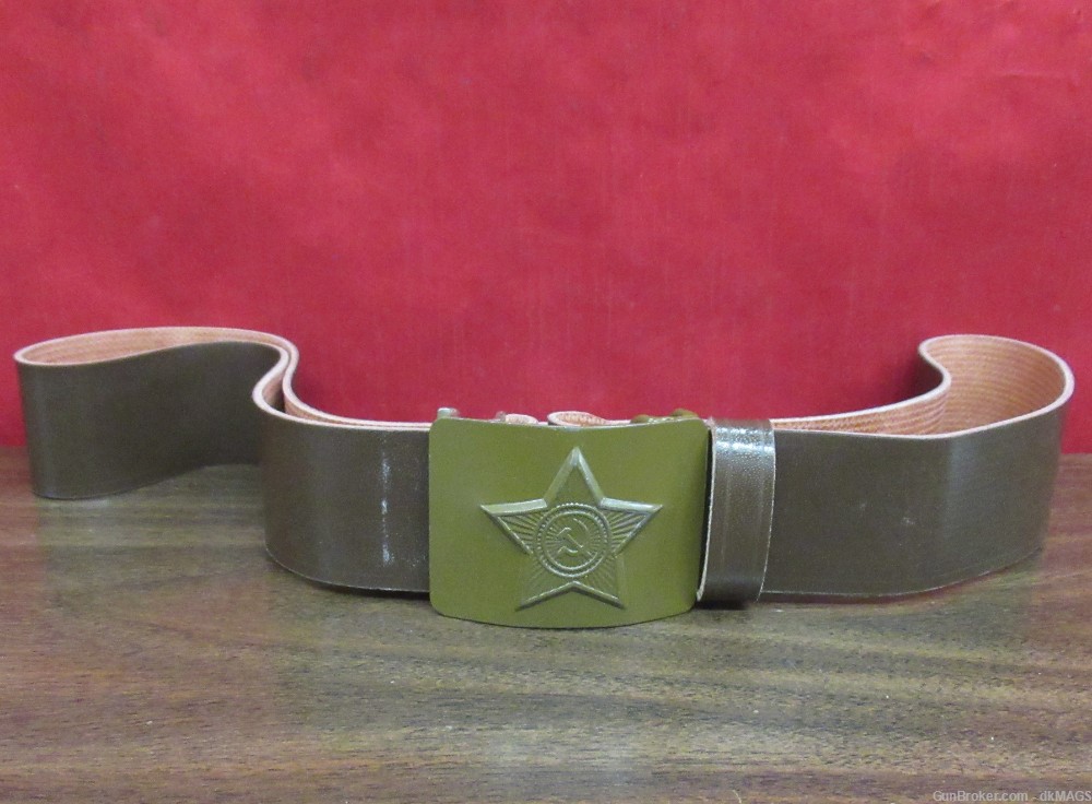 Cold War USSR Red Army Belt Military Surplus Russian-img-0