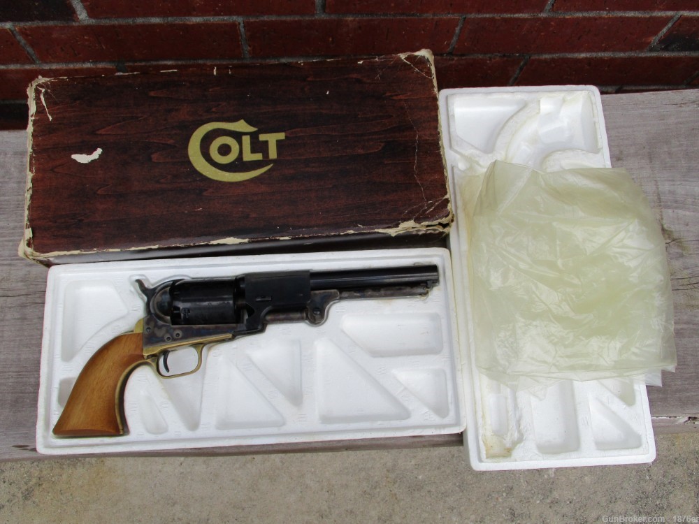 1977 2nd Gen Colt 3rd Model Dragoon 44 Cal Black Powder Revolver in Box-img-0