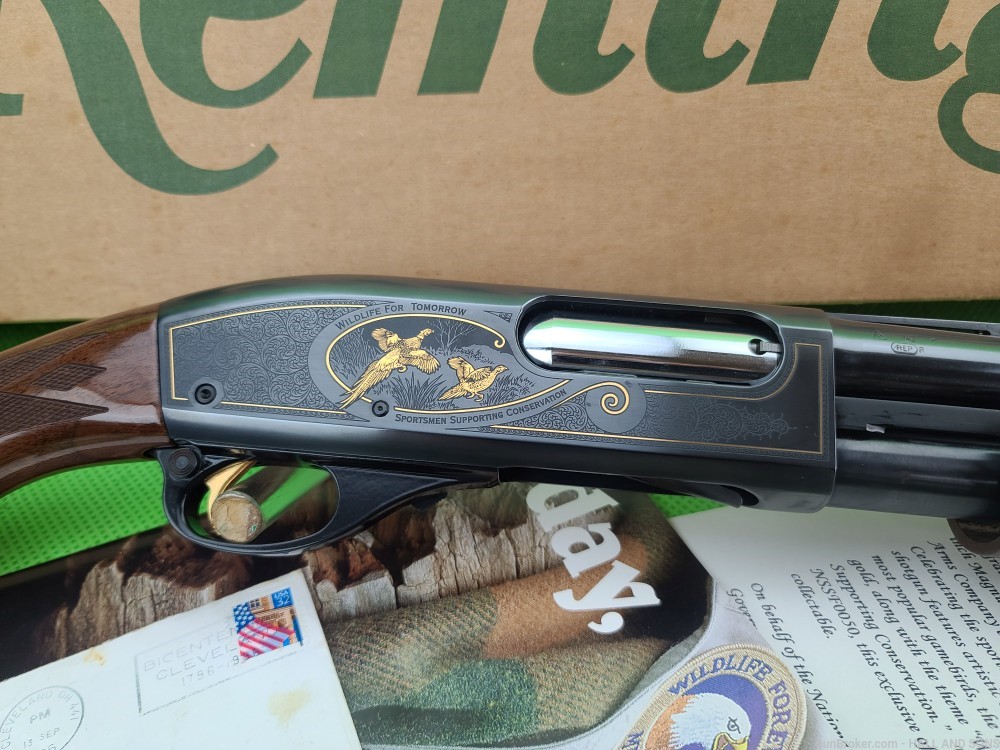 RARE REMINGTON 870 * LIMITED EDITION * 1 OF 50 * WILDLIFE FOR TOMORROW 12GA-img-22