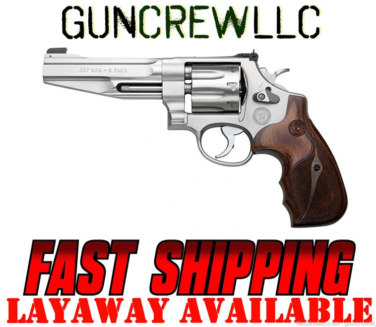 Smith & Wesson S&W 170210 PC 627 Stainless 357Mag 357 Mag 8rd 5" Layaway-img-0