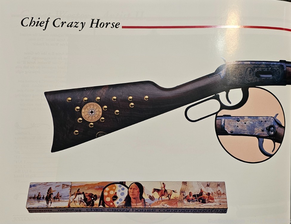 Winchester 94 * CHIEF CRAZY HORSE * COMMEMORATIVE 38-55 WIN BORN 1983-img-51